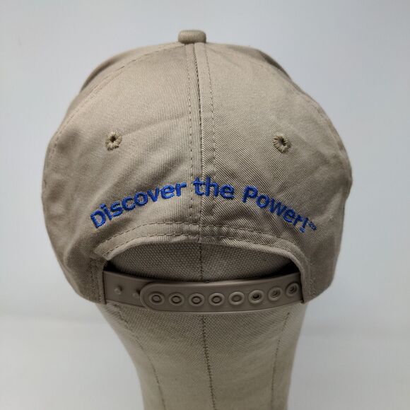 Beck's Seeds Men's Snapback Hat Tan Blue Adjustable Embroidered Logo - Picture 8 of 12